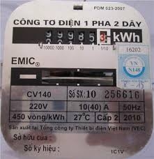 Công tơ 10*40 kiểm định 1