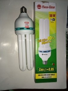 Bóng Compact 50W RĐ vàng E40