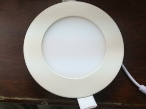 Led âm trần 6W ánh sáng trắng,  tròn sơn trắng