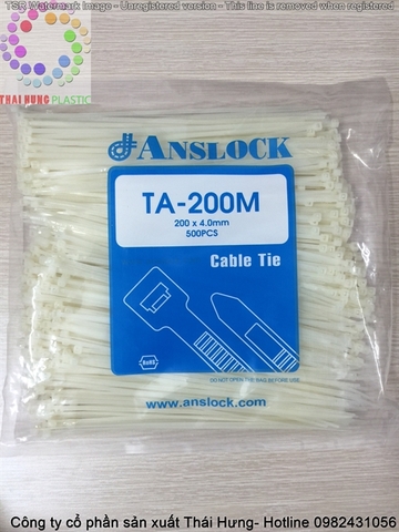 Dây rút nhựa Anslock TA 200M Trắng
