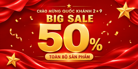 2/9 SALE LỚN – GIẢM 50% TOÀN BỘ SẢN PHẨM