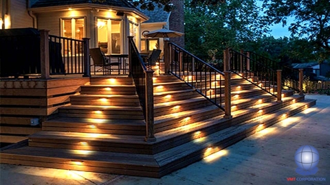 Đèn LED âm tường ngoài trời - Xu hướng trang trí của các công trình kiến trúc hiện đại