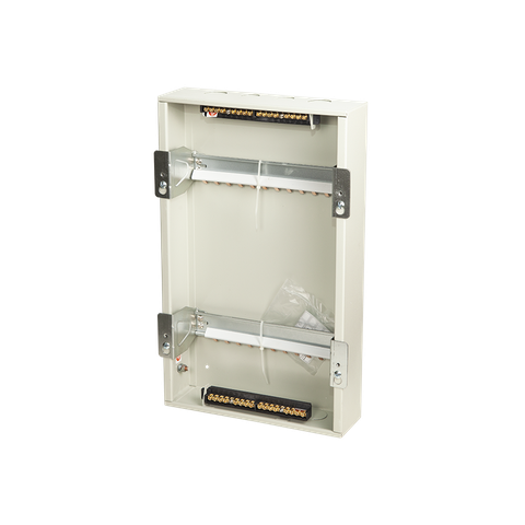TỦ ĐIỆN NHỰA ÂM TƯỜNG 24 MODULE SINO E4LB16/24L ĐẾ SẮT NẮP CHE KHÓI