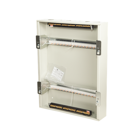 TỦ ĐIỆN NHỰA ÂM TƯỜNG 32 MODULE SINO E4LB24/32L ĐẾ SẮT NẮP CHE KHÓI