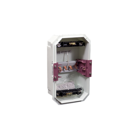 TỦ ĐIỆN NHỰA ÂM TƯỜNG 4 MODULE SINO E4FC 2/4LA ĐẾ NHỰA NẮP CHE KHÓI
