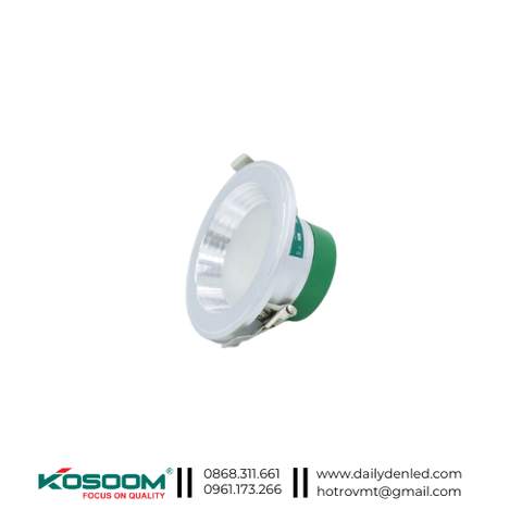 Đèn led âm trần đổi màu 5W viền trắng