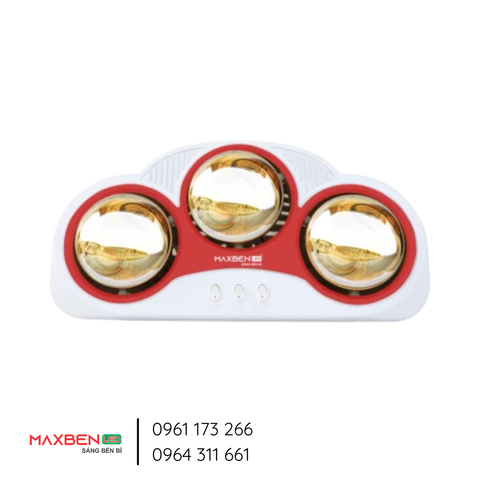 Đèn sưởi nhà tắm Maxben 3 Bóng DS-MB-3B-825W