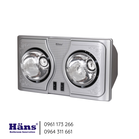 Đèn Sưởi 2 Bóng Treo Tường Hans H2B