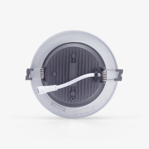 ĐÈN LED ÂM TRẦN DOWNLIGHT ĐỔI MÀU AT10 VIỀN BẠC 110/12W