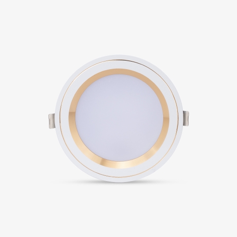 ĐÈN LED ÂM TRẦN DOWNLIGHT ĐỔI MÀU VIỀN VÀNG AT26 90/8W