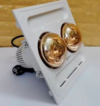 Đèn sưởi 2 bóng âm trần Kottman dùng công tắc K9S