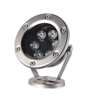 Đèn âm nước chân đế INOX 6W đổi màu RGB