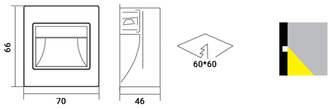Đèn LED Chân Tường 2W CEQ11021 ELV