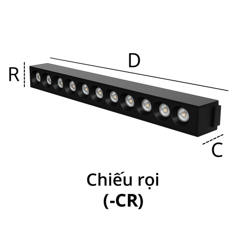 ĐÈN RAY NAM CHÂM SIÊU MỎNG 12W KINGLED RNCM-12SS-CR-V/TT/T