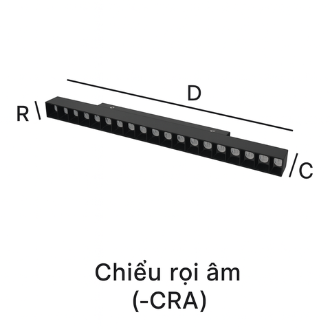 ĐÈN RAY NAM CHÂM 18W KINGLED RNC-18SS-CRA-V/TT/T