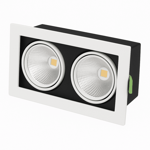 ĐÈN LED HỘP ÂM TRẦN CHIẾU RỌI TOPAZ 30W KINGLED GL-3*10SS-V334-V/TT/T