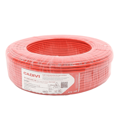 DÂY ĐIỆN ĐƠN CADIVI CV-2.5 2.5MM² MÀU ĐỎ