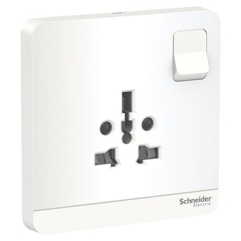 BỘ Ổ CẮM ĐƠN ĐA NĂNG 16A CÓ CÔNG TẮC SCHNEIDER E8315TS_WE_G19 / E8315TS_WG_G19