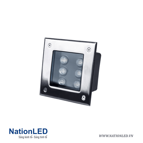 Đèn LED âm đất vuông 6W - NationLED