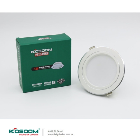 Đèn LED âm trần ngôi sao viền bạc 5W Kosoom