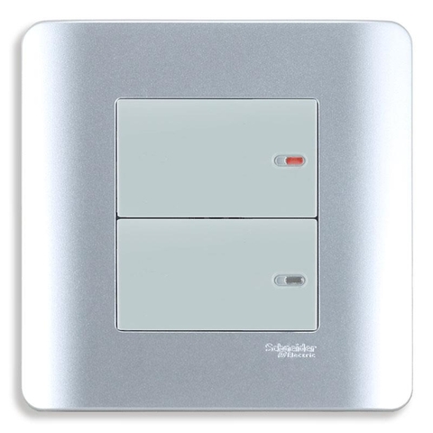 BỘ CÔNG TẮC ĐÔI 1 CHIỀU 16A SCHNEIDER E8432_1_G19 / E8432_1_SZ_G19 / E8432_1_SA_G19