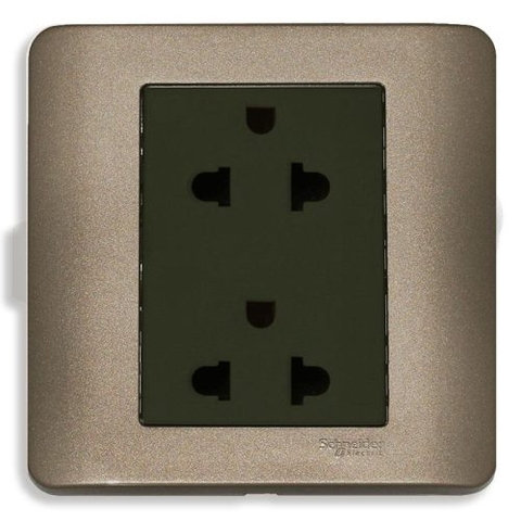 BỘ Ổ CẮM ĐÔI 3 CHẤU 16A SCHNEIDER E84426UES2_WE_G19 / E84426UES2_SZ_G19 / E84426UES2_SA_G19