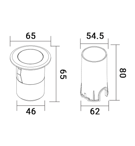ĐÈN LED ÂM ĐẤT 5W ELV EIG03-F065