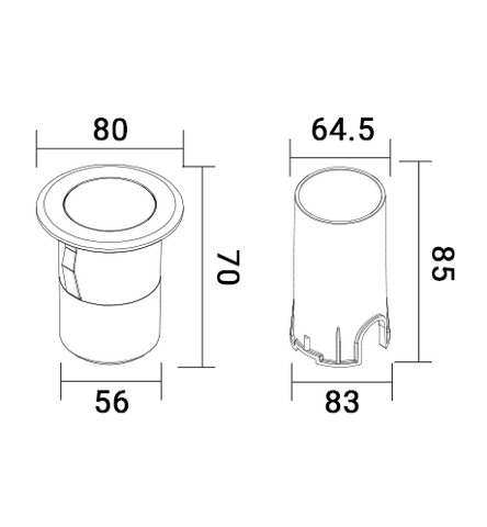 ĐÈN LED ÂM ĐẤT 7.5W ELV EIG03-F080