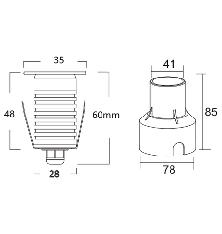 ĐÈN LED ÂM TƯỜNG 3W ELV EIG04-F035