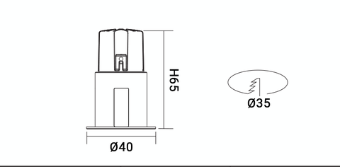 ĐÈN ÂM TRẦN CHIẾU ĐIỂM 7W ELV ESF1-F035