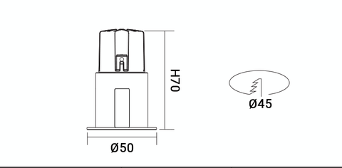 ĐÈN ÂM TRẦN CHIẾU ĐIỂM 7W ELV ESF1-F035