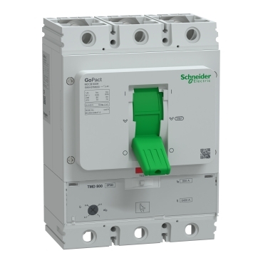CẦU DAO TỰ ĐỘNG SCHNEIDER GOPACT 200/250/400/800 – MCCB 3P, CHỈNH ĐỊNH 0.7–1xIn