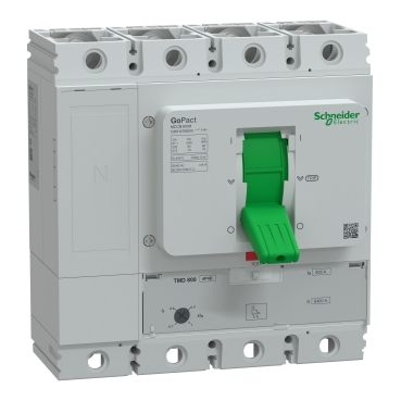CẦU DAO TỰ ĐỘNG SCHNEIDER GOPACT 200/250/400/800 – MCCB 4P, CHỈNH ĐỊNH 0.7–1xIn