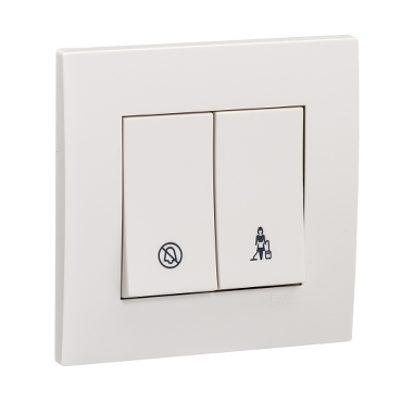 BỘ CÔNG TẮC “KHÔNG LÀM PHIỀN” – “XIN DỌN PHÒNG” SCHNEIDER KB32SDC_WE_G19