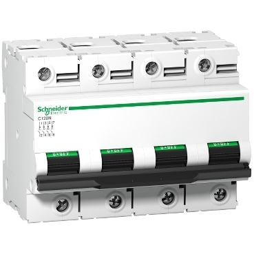 CẦU DAO TỰ ĐỘNG SCHNEIDER ACTI9 MCB C120N 4P 10KA 400V C CURVE