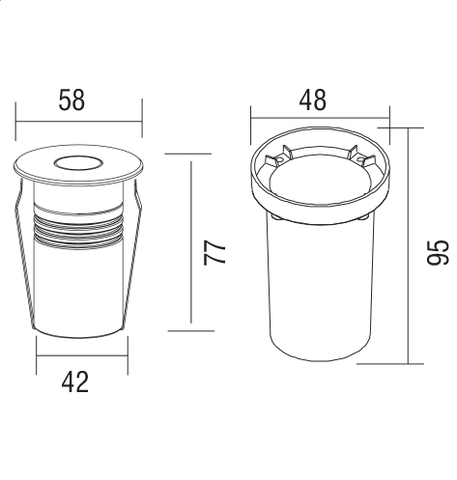 ĐÈN ÂM NƯỚC 5W ELV VUL2103