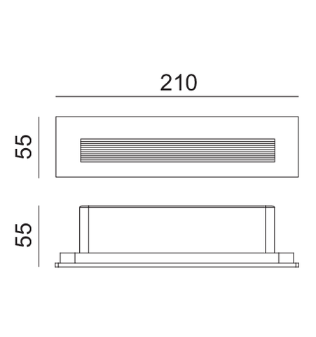 ĐÈN LED ÂM TƯỜNG 3W ELV WL08-0R120