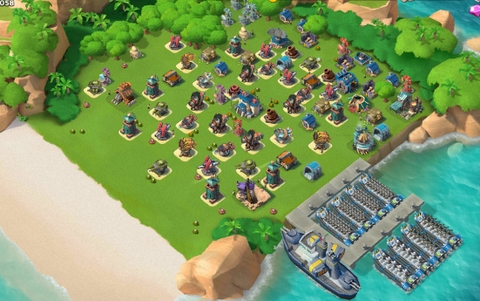 E6)  Boom beach level 61, Name change : Available, Power powders 1743