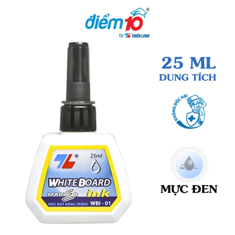 Mực Bút Lông Bảng Thiên Long WB 01 (Đen - Đỏ - Xanh)