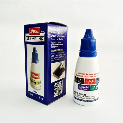 Mực Dấu SHiny Xanh