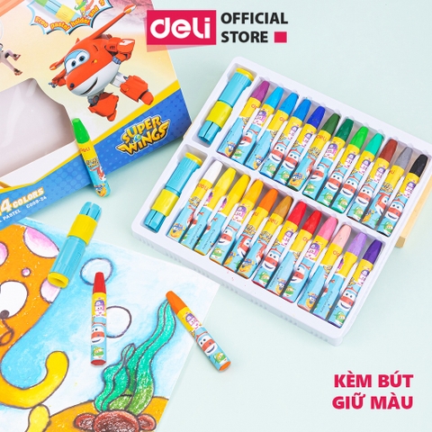 Bút Sáp 24 Màu DELI EC009-24