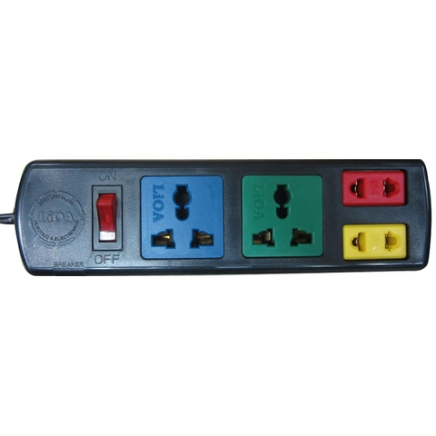 Ổ Cắm Điện 3 Chấu 2 Lỗ + 2 Chấu 2 Lỗ 2D2S52