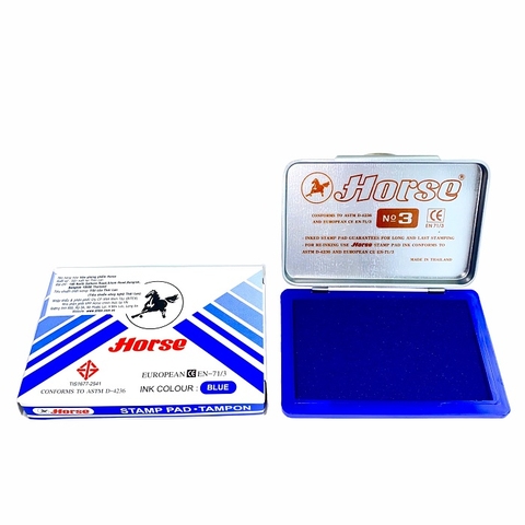 Khay mực Tampon Horse Xanh - số 1