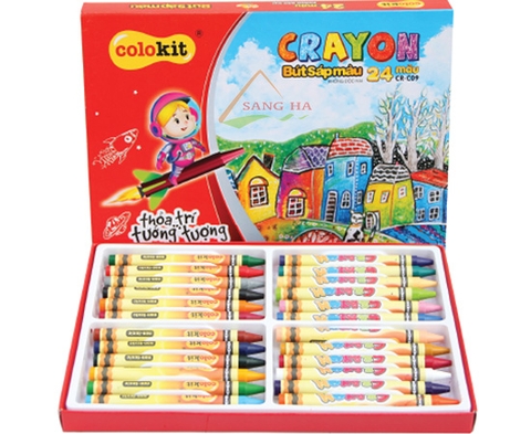 Bút Sáp Màu Colokit - Cr-C09 24 Màu