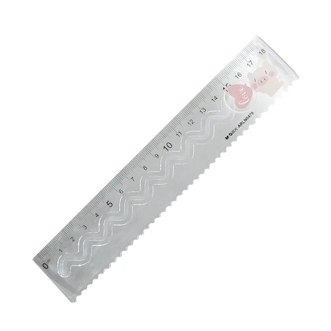 Thước kẻ nhựa Big Number (18cm) Guangbo H05346