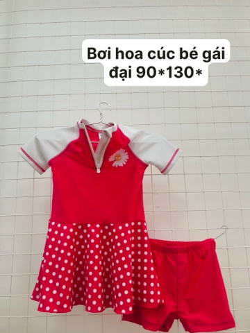 Đồ bơi hoa cúc bé gái 80 *120* (Bộ) - Nhí
