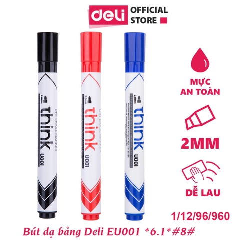 Bút viết bảng xanh DELI EU00130
