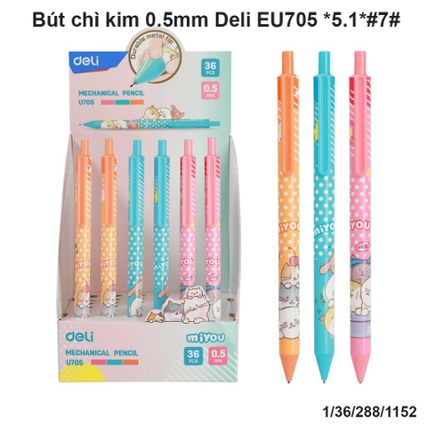 Bút chì kim 0.5mm DELI EU705