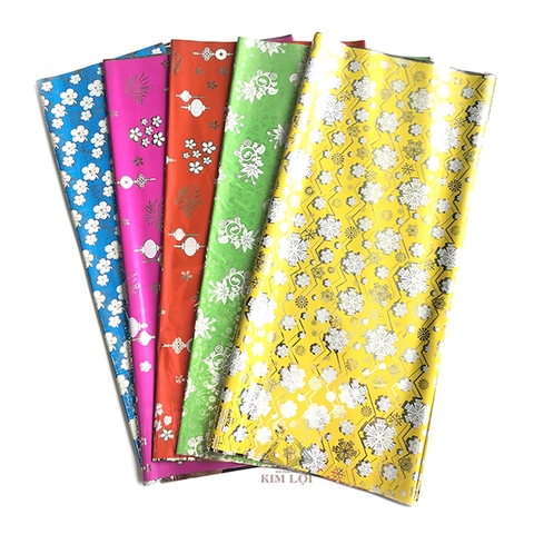 Giấy Gói Quà Bóng Kiếng Hoa Nhỏ (100 tờ/xấp) - Nhỏ