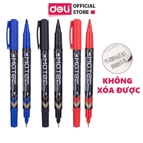Bút dạ Dầu DELI ES555-Đỏ